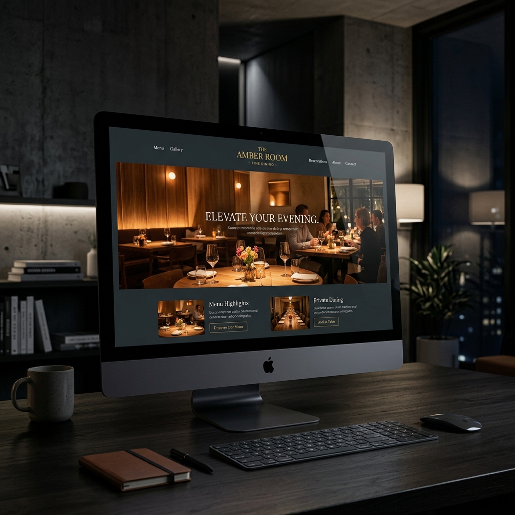 Web design project showcase